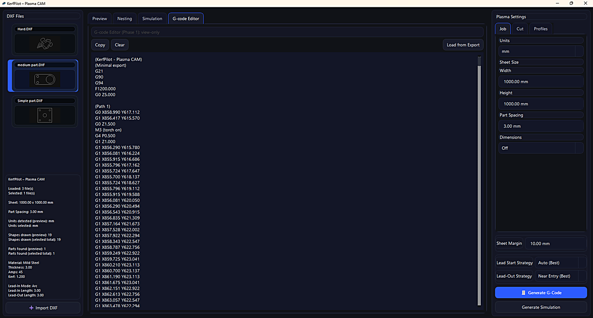 KerfPilot: G-code editor