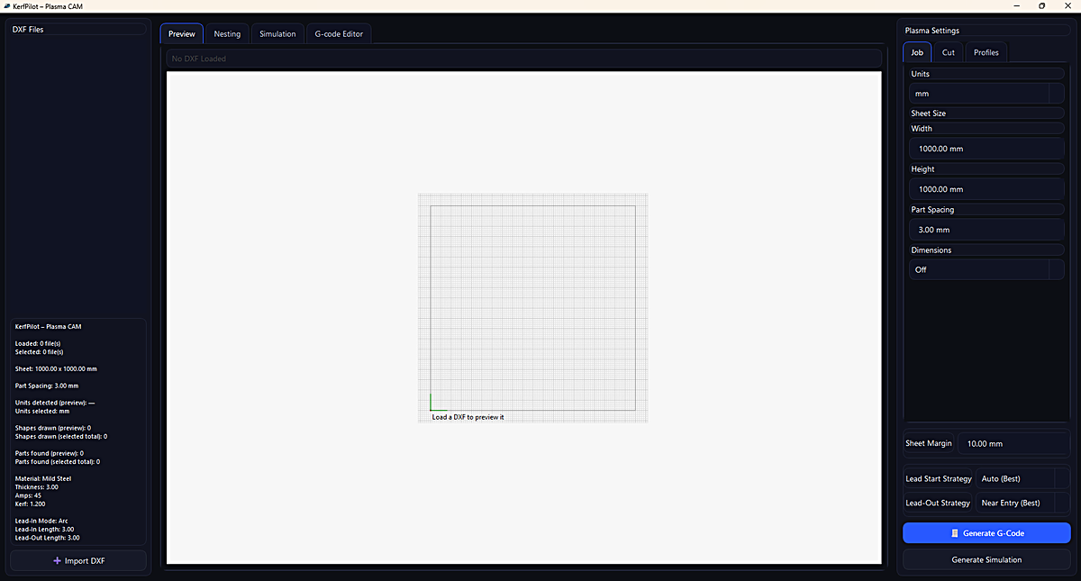 KerfPilot: Preview tab